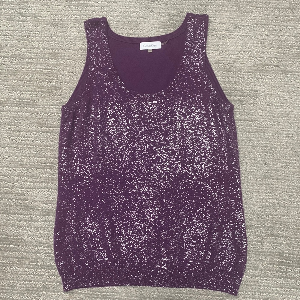 Purple Calvin Klein tank
